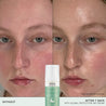 Before and after application of global protection day cream skin is visibly hydrated 